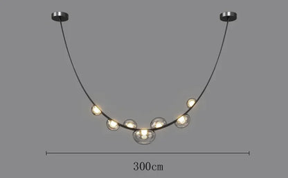 Italian Designer Loft Chandelier Luxury Leather Hanging Pendent Light