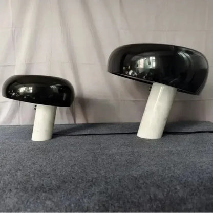 Italian luxury designer mushroom marble LED desk lamp for interior decoration