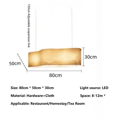 Nuvola Cloud Pendant Lamp Creative LED Fabric Hanging Chandelier