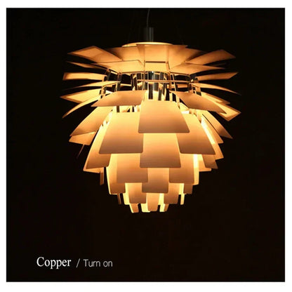 Denmark PH Pinecone Pendant Chandelier Aluminum LED Suspension Lamp