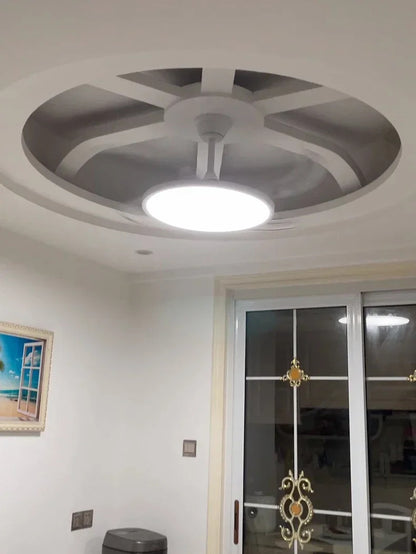 Ceiling Fan With Light Modern Remote Smart Invisible Ceiling Fan Bedroom Lamp