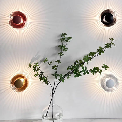 Modern small wall lamp Designer aluminium wall light Black Rose Gold bedroom night sconce