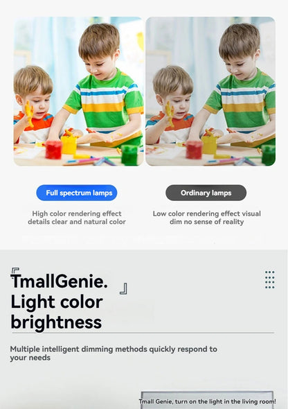 Modern Bladeless Ceiling Lamp Fan Living Room Silent Air Circulation Fan