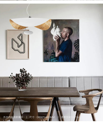 Catellani & Smith Lederam Manta Pendant Lamp Flying Saucer Hat industrial retro replica design lamp white black pendant light