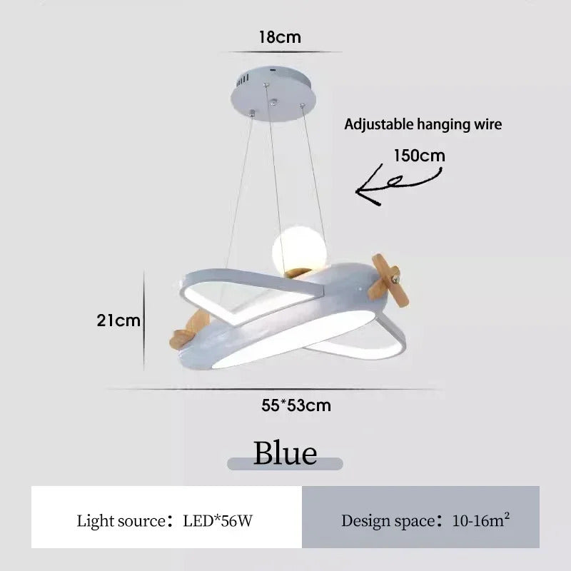 Creative Airplane Lamps Modern Children's Room Chandelier