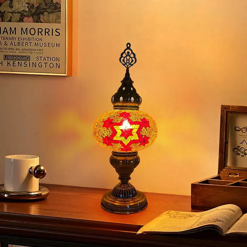 Turkish Mosaic Table Lamp Hand Crafted Decorative Lighting