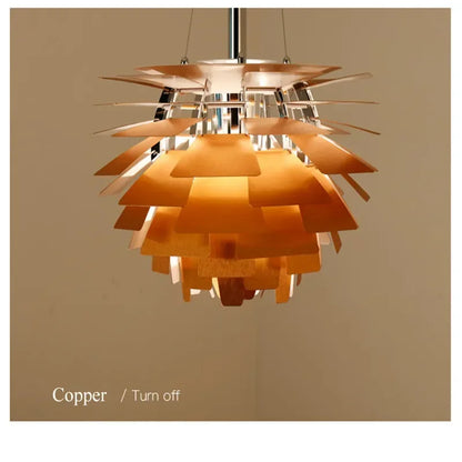 Denmark PH Pinecone Pendant Chandelier Aluminum LED Suspension Lamp