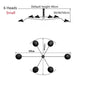 Mouille Ceiling Lamp Nordic Spider Pendant Light Multi 3/6heads for Living Room Bedroom Black Luminaire Home Decor