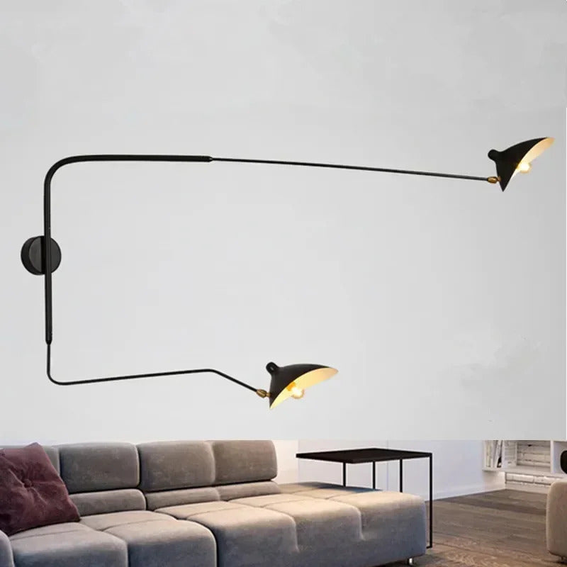 Industrial Long Pole Swing Wall lamp Nordic Spider ceiling Light Minimalist wall Sconce