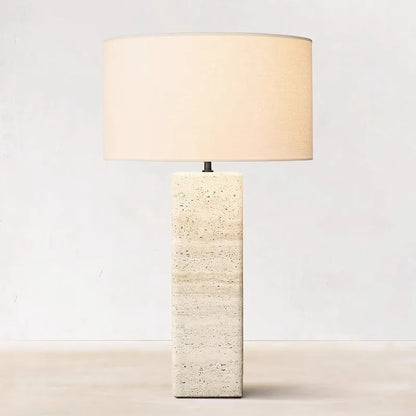 Simple modern cave stone table lamp, retro living room, hotel lobby display lighting fixtures