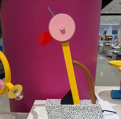 Milan Art Abstract Duck Table Lamp LED G4 Bulb Rainbow Metal Bedside Lamps Bedroom Art Children‘s Room Decorative Light Fixture