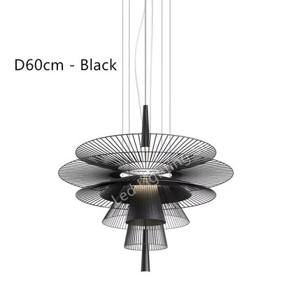 Vintage Gravity Origin Chandelier Luxury Metal lustre suspension black amd gold light for Living Dining Room kitchen island Lamp