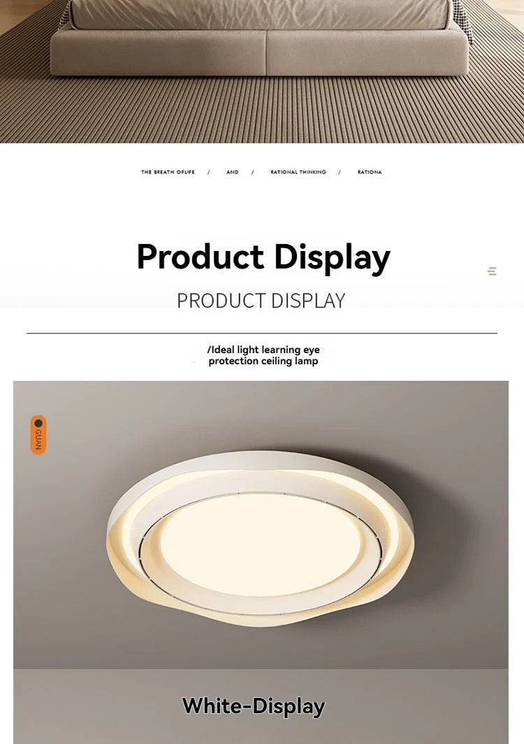 Modern Bladeless Ceiling Lamp Fan Living Room Silent Air Circulation Fan