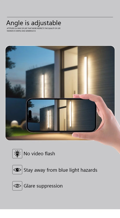 Modern Waterproof Outdoor Long Strip Wall Light