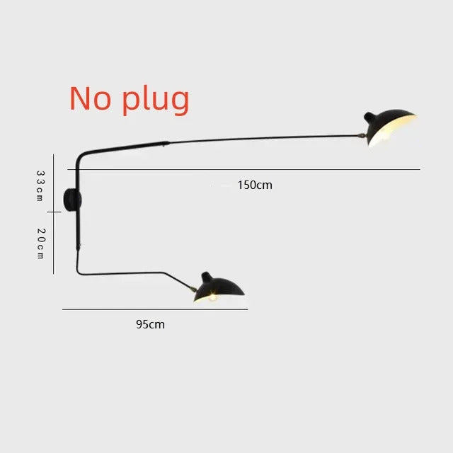 Mouille Ceiling Lamp Nordic Spider Pendant Light Multi 3/6heads for Living Room Bedroom Black Luminaire Home Decor