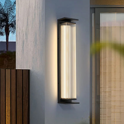Modern outdoor wall light Waterproof IP65 Solar energy LED wall lamp Entrance sconce