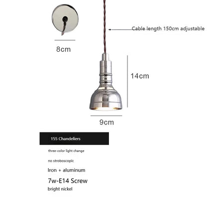 Bauhaus vintage silver wall lamp American Industrial Minimalist Adjustable wall lighting