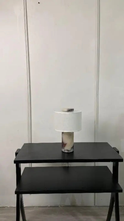 Luxury marble desk lamp with touch switch, USB charging, LED desk lamp, bedroom study, hotel bar, bedside background, coffee sho