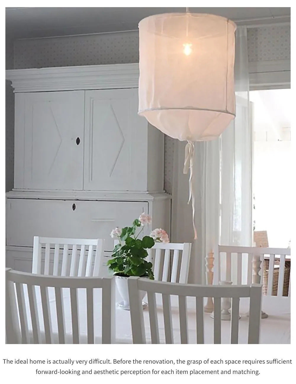 Ay Illuminate Pendant Light Nordic design linencotton DIY Fabric Lamp