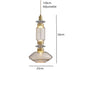 Clear Amber Glass LED Chandelier Modern Pendant Lamp Hall Parlor Restaurant Bedside Lighting Fixtures Wire 150cm Adjustable