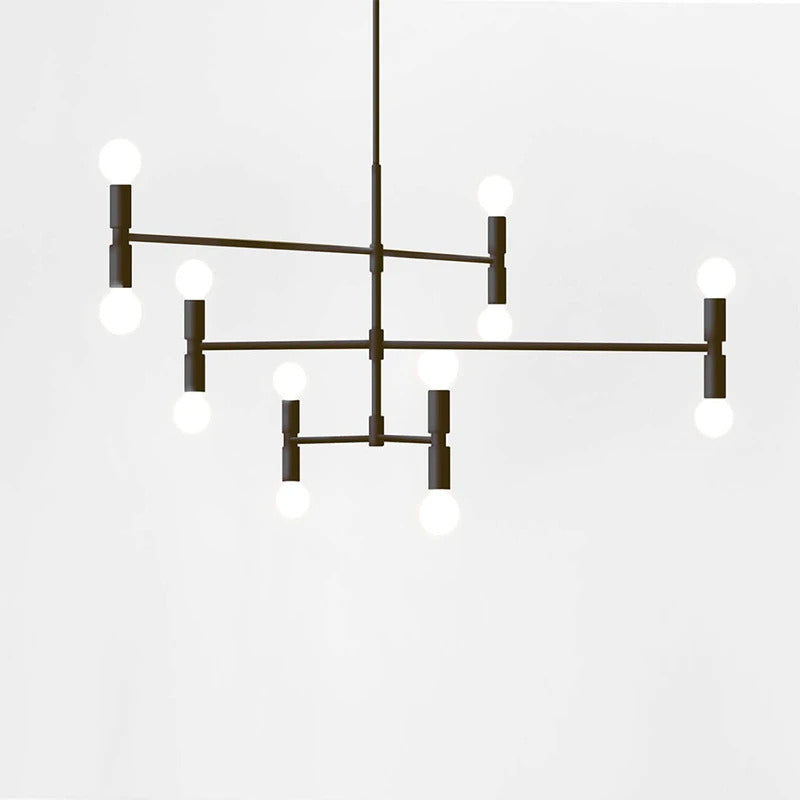 Atomium Chandeliers Post-modern Iron Art Creative Bamboo branching bubbles foyer chandelier