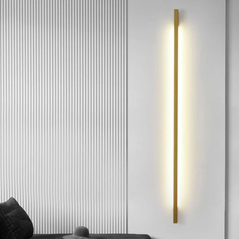 Modern Black Long Strip Wall Lamp Outdoor waterproof Corridor staircase wall light