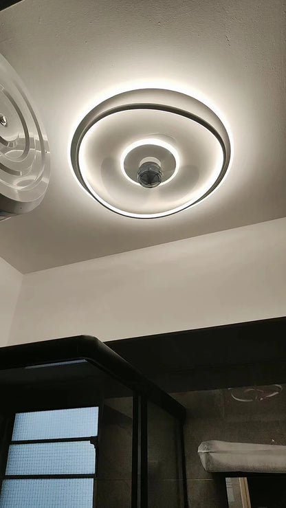 Modern LED Ceiling Fan Light Remote Dimming 6 Levels Silent Living Room lighting