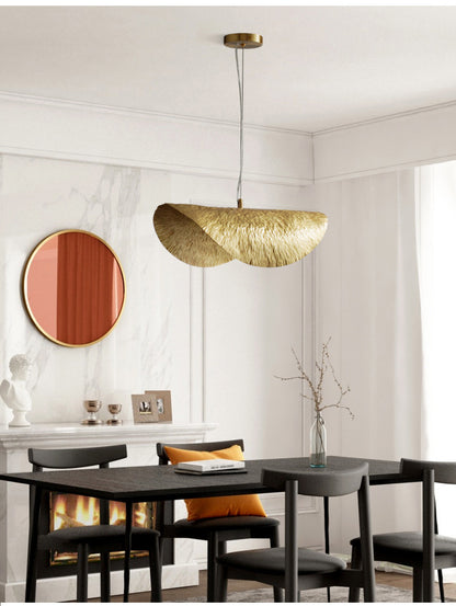 Hammered Brass Suspension Llight  retro pendant light