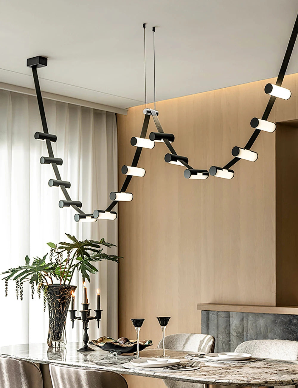 Nordic Leather Chandelier Designer Lighting