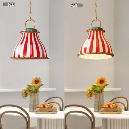 American Circus Style Chandeliers Glass Lampshade Led Pendant Lights