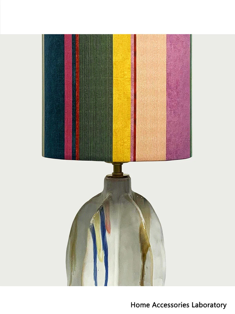 New Modern Color Blocking Art Carambola Ceramics LED Table Lamp Romantic Home Lighting Decoration Bedroom Study Desk Lights