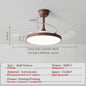 Ceiling Fan With Light Modern Remote Smart Invisible Ceiling Fan Bedroom Lamp