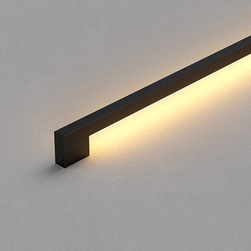 Modern Black Long Strip Wall Lamp Outdoor waterproof Corridor staircase wall light