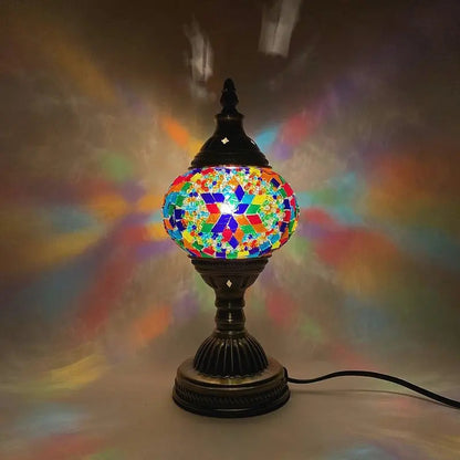 Turkish mosaic glass Table Lamp home bedside table lamp