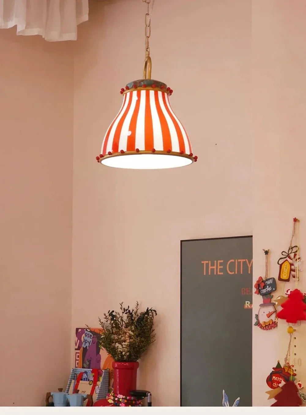 American Circus Style Chandeliers Glass Lampshade Led Pendant Lights