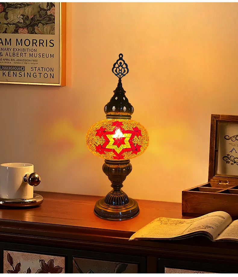 Turkish Mosaic Table Lamp Hand Crafted Decorative Lighting