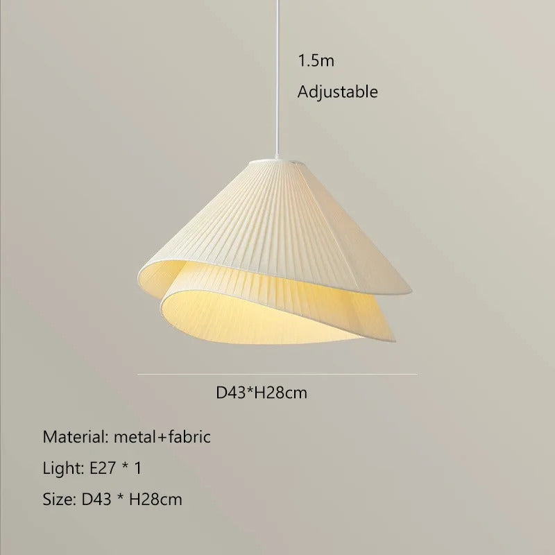 Lia Pendant lamp Nordic white fabric pendant light