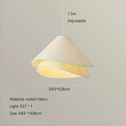 Lia Pendant lamp Nordic white fabric pendant light