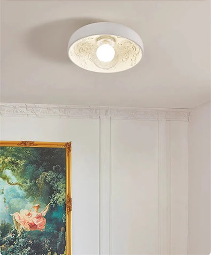 French Resin Ceiling Light Balcony Bedroom Corridor Lighting Fixture