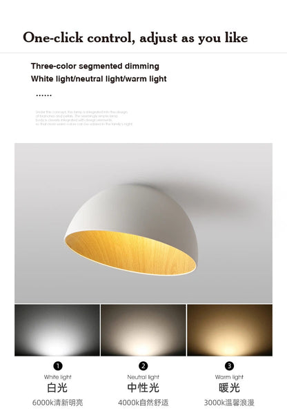 Nordic Wooden Ceiling Chandelier Modern Duo Ceiling Light