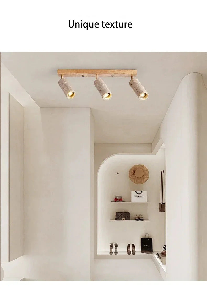 Yellow Travertine ceiling light decoration hallway ceiling light