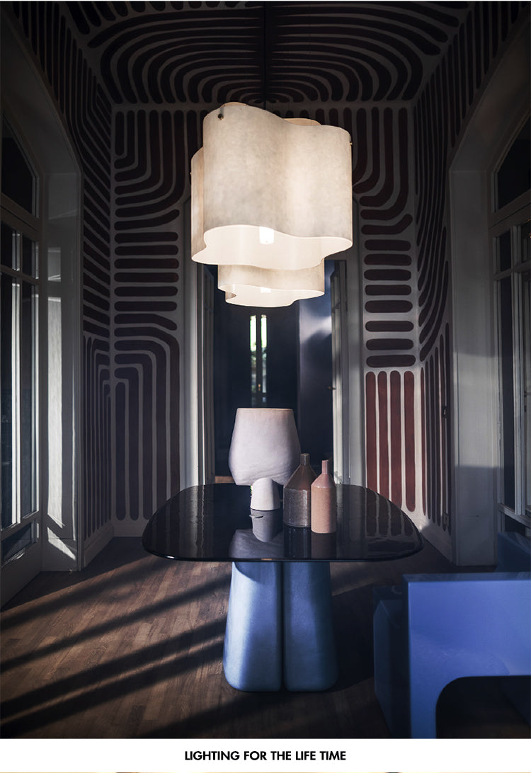 Nuvola Cloud Pendant Lamp Creative LED Fabric Hanging Chandelier