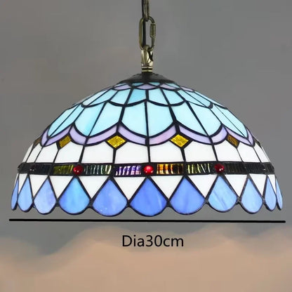 Nordic Tiffany chandelier Kitchen Dining room hallway handmade glass chandelier
