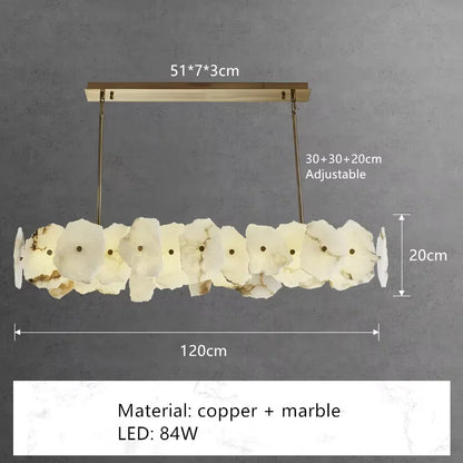 Natural Marble Luxury Wall Lamp Nordic Irregular stone Sconce light