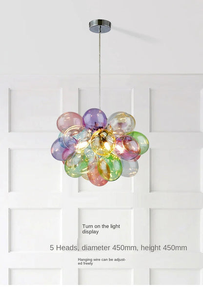 Gross glass bubble Pendant lamp bedroom kitchen island light