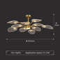 Nordic lotus ceiling light luxury Dining Room Decoration light