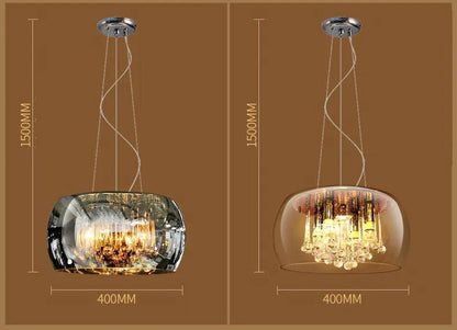 Nordic pendant lamp Luxury Glass Light Fixture crystal pendant lighting