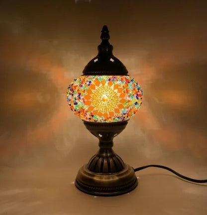 Turkish mosaic glass Table Lamp home bedside table lamp