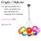 Nordic LED Bubble Lamp Chandelier Modern Clear Glass Ball Suspension Lamp