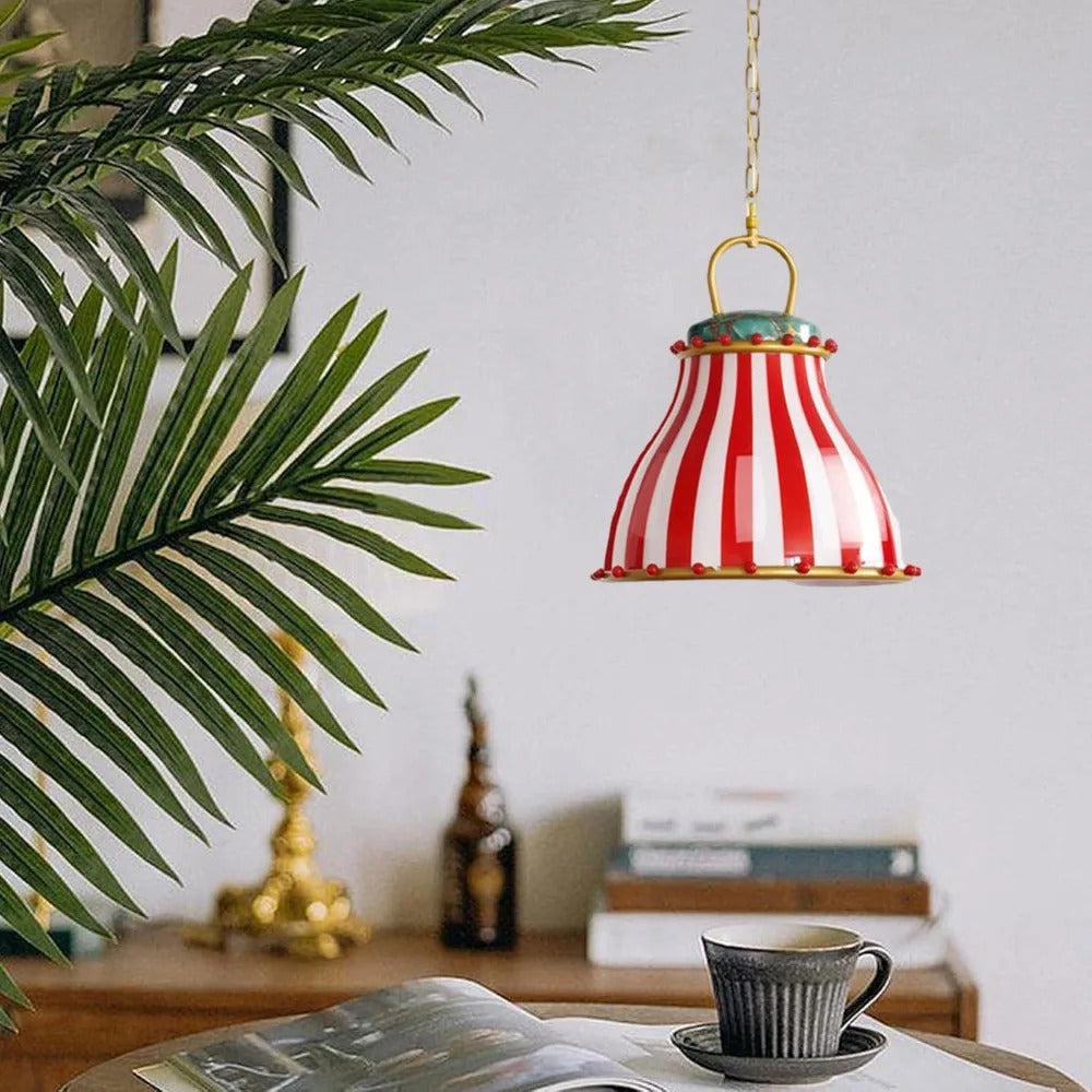 American Circus Style Chandeliers Glass Lampshade Led Pendant Lights